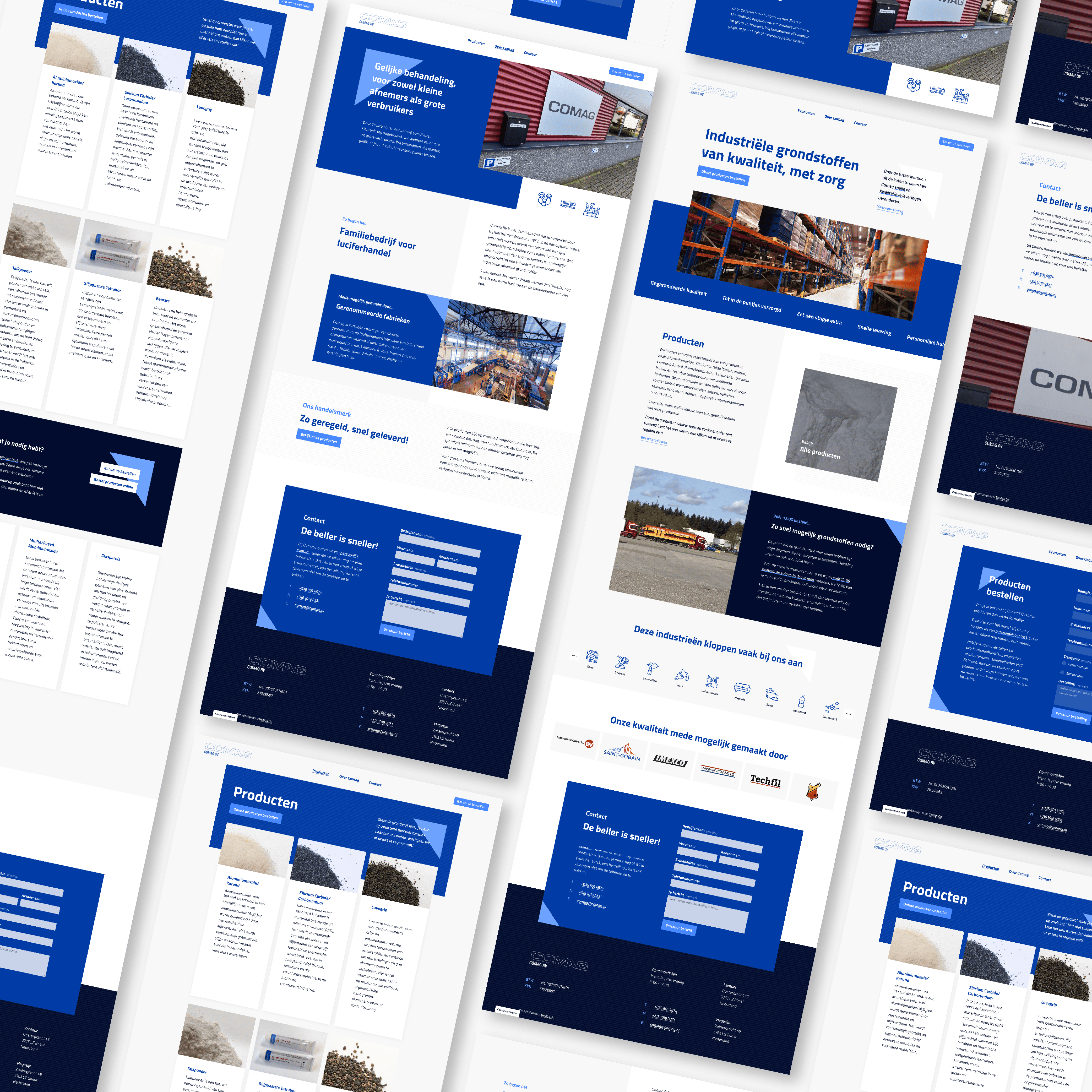 Comag website pages